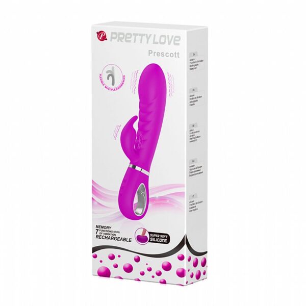 Estimulador de Ponto G e Clitóris Recarregável - Prescott - Pretty Love - Sexshop