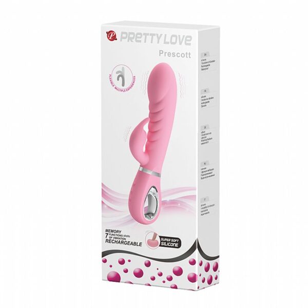 Estimulador de Ponto G e Clitóris Recarregável - Prescott - Pretty Love - Sexshop