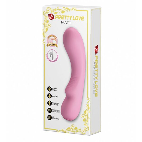 Vibrador Ponto G e Massageador Matt - Pretty Love - Sexshop