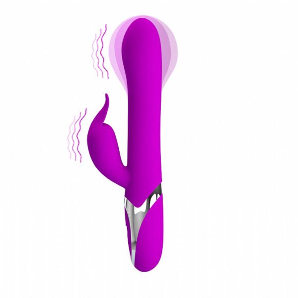 Vibrador duplo com Massageador Clitoriano Neil - Pretty Love - Sexshop