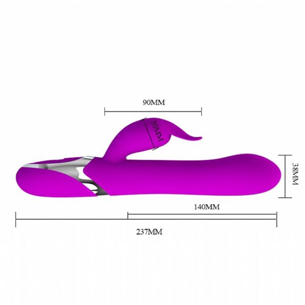 Vibrador duplo com Massageador Clitoriano Neil - Pretty Love - Sexshop