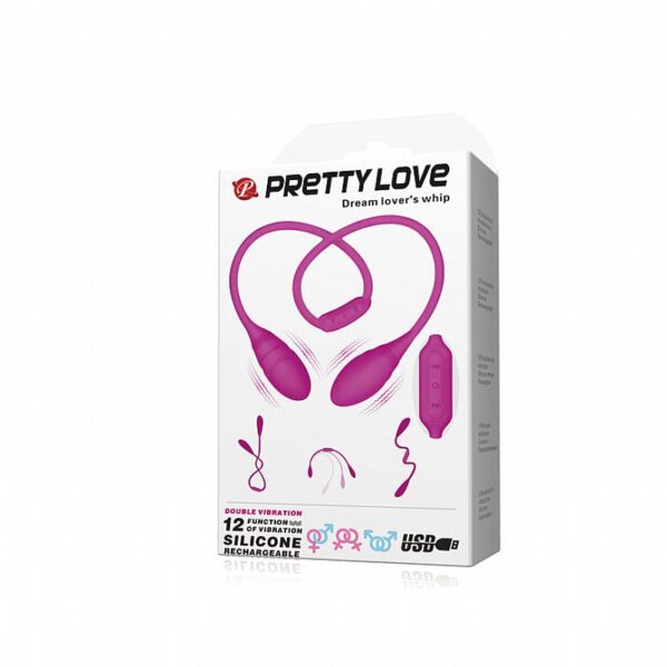 Vibrador duplo e Massageador Dream Lover's - Pretty love - Sexshop