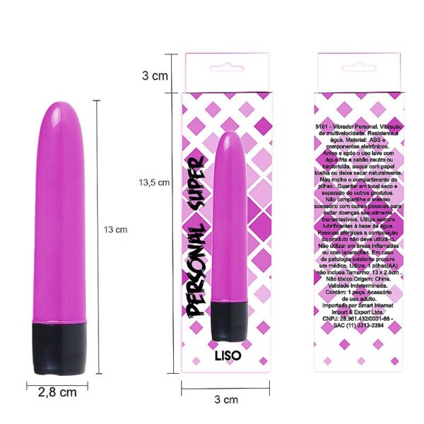 Vibrador Personal Branco 13cm - Sex shop