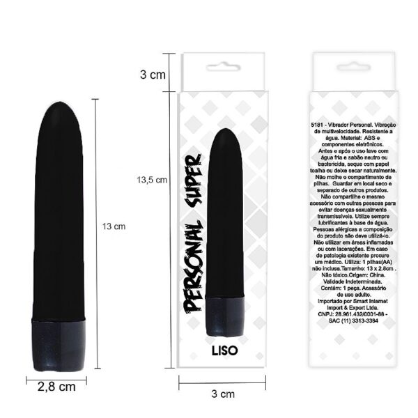 Vibrador Personal Branco 13cm - Sex shop