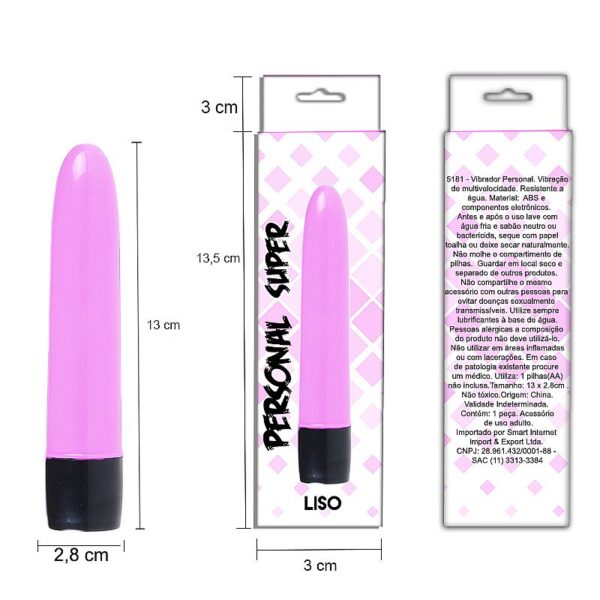 Vibrador Personal Branco 13cm - Sex shop