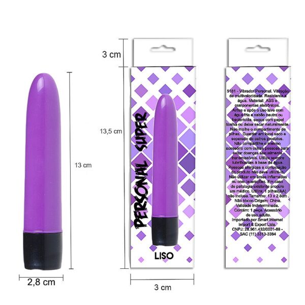 Vibrador Personal Branco 13cm - Sex shop