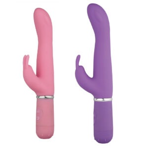 Vibrador ponto G com estimulador clitoriano - Sex shop