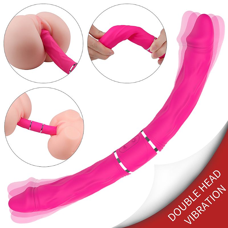 Pênis Duplo com Vibrador Hawaiano Dildo Cici - RCT - S-Hande