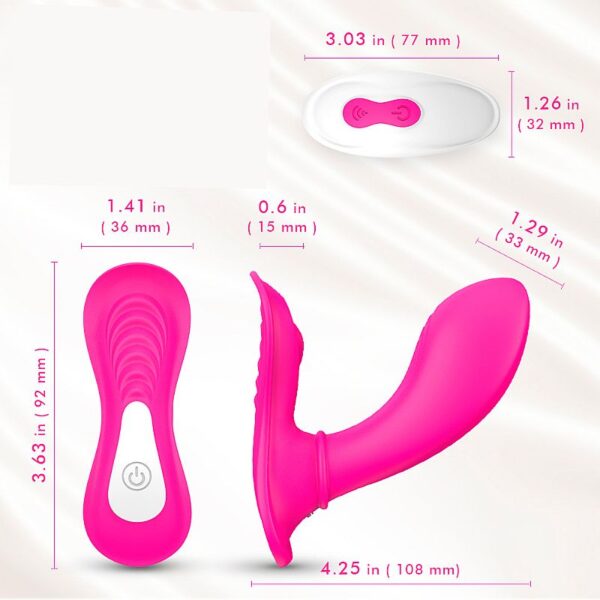 Vibrador Ponto G para Calcinha Controle Remoto Butterfly - S-hande