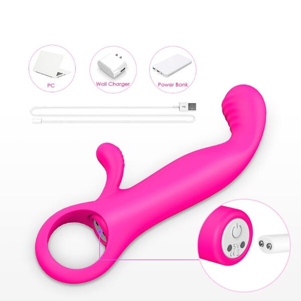 Vibrador Ponto G Feminino e Vibrador de Clitóris Orifinger - S-Hande