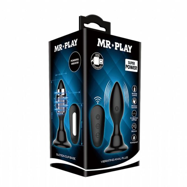 Plug Anal Vibrador - MR PLAY - Pretty Love - Sexshop