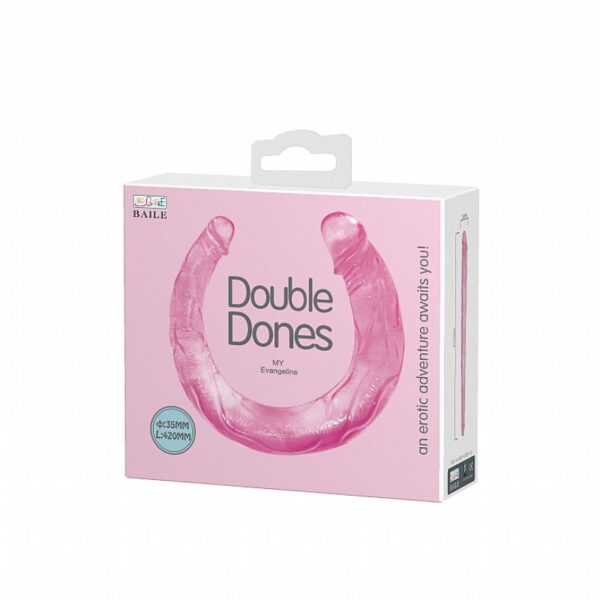 Pênis duas pontas uma fina e outra maior Dildo - Double Dones II - Baile - Sex shop