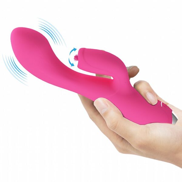 Vibrador Ponto G com Massageador Clitoriano língua - Doreen - Pretty Love - Sex shop