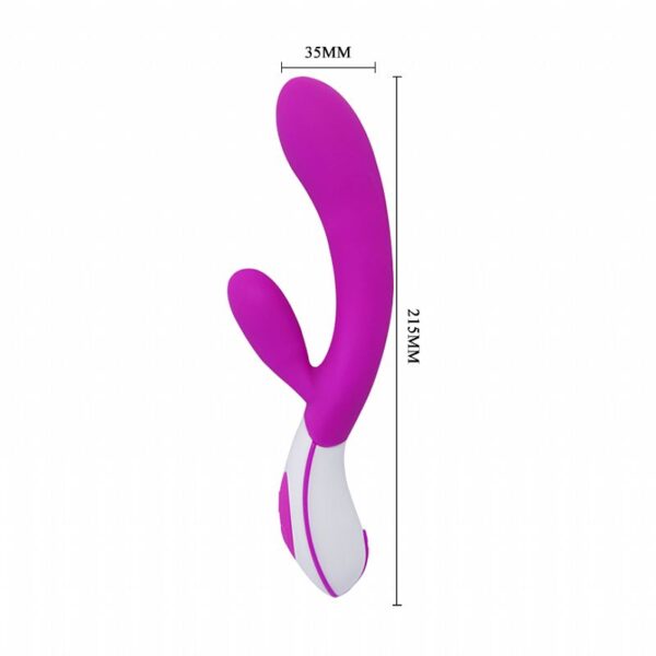 Vibrador Ponto G com Estimulador de Clitóris - Colby Pretty Love - Sexshop