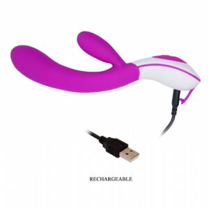 Vibrador Ponto G com Estimulador de Clitóris - Colby Pretty Love - Sexshop