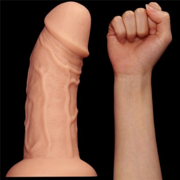 Pênis Grosso Curvo Realístico - Curved Dildo - Lovetoy - Sex shop