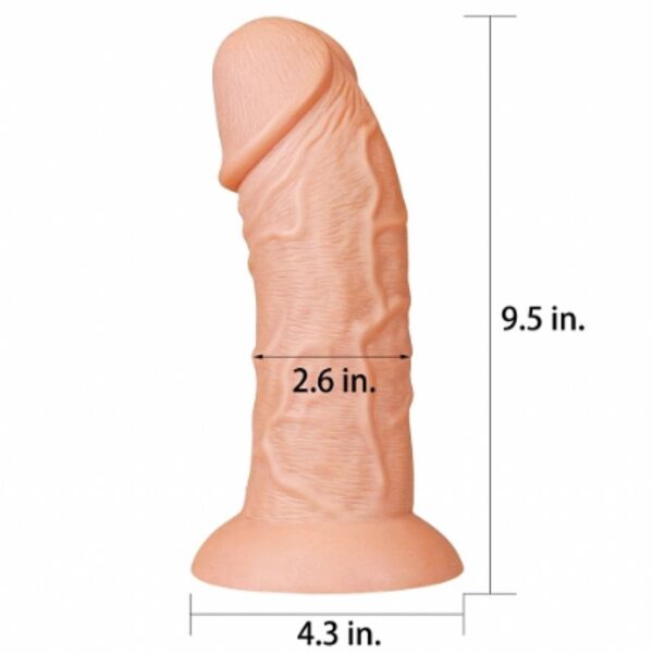 Pênis Grosso Curvo Realístico - Curved Dildo - Lovetoy - Sex shop