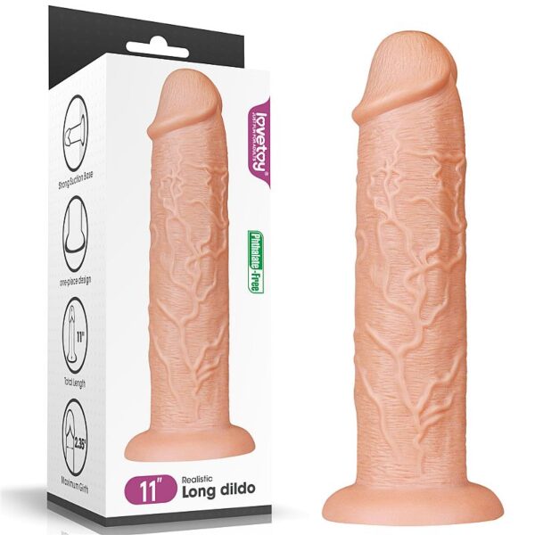 Pênis Grosso e Grande Realístico - Long Dildo - Lovetoy - Sexshop