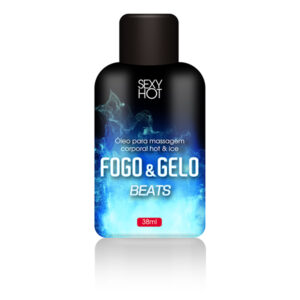 Óleo para massagem beijável FOGO E GELO - Beats - Sexshop