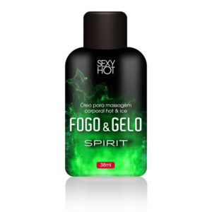 Óleo para massagem beijável FOGO E GELO - Spirit - Sexshop