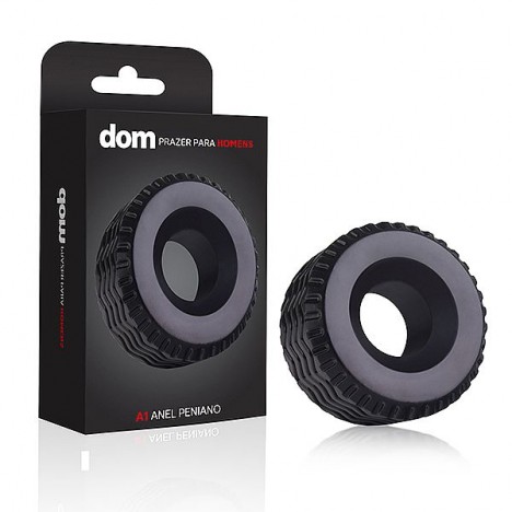 Anel peniano Preto formato de Pneu - A1 - ANEL PENIANO - Sexshop