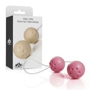 Ben-wa - Conjunto 2 bolas pompoar - Rosa - Sex shop