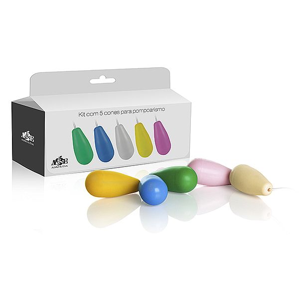 Pompoarismo Kit Jogo com 5 Cones - Sex shop