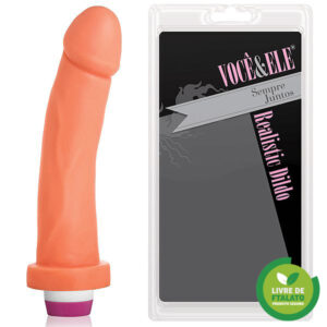 Pênis Real Kenobi com Vibrador - 20x4 cm na cor pele