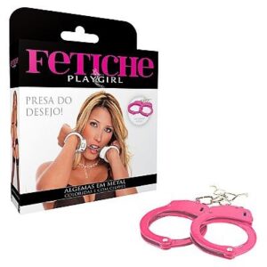 Algemas em metal rosa - Sexshop