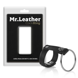 Anel para retração em Vinil na cor preto - Buro - Sexshop