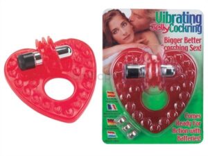 Anel peniano coração - VIBRATING COCKRING - Sexshop