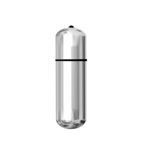 Vibrador prata formato cápsula 6X1,8CM - Sexy shop