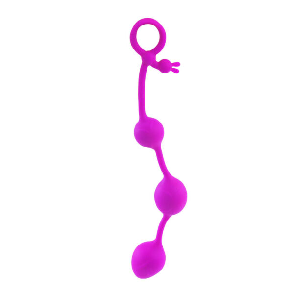 Plug Anal 3 Esferas em Silicone triplo Pretty Love BALLS - Sexshop