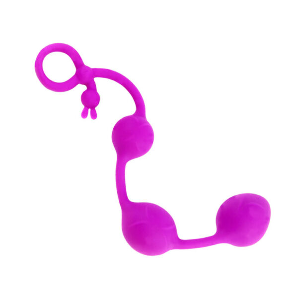 Plug Anal 3 Esferas em Silicone triplo Pretty Love BALLS - Sexshop