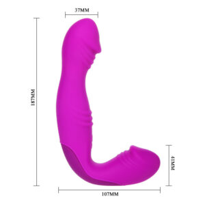 Vibrador E Estimulador Silicone Duplo Recarregável PRETTY LOVE ANGELO - Sexshop