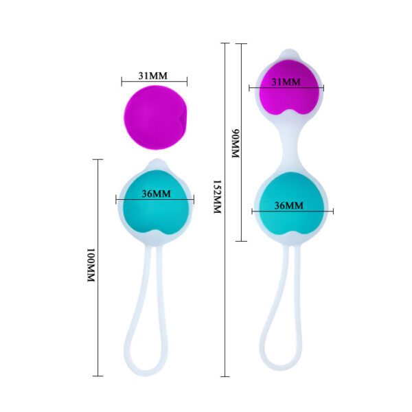 Bola pompoar Kegel dupla Pretty Love Kegel Ball - Sexshop