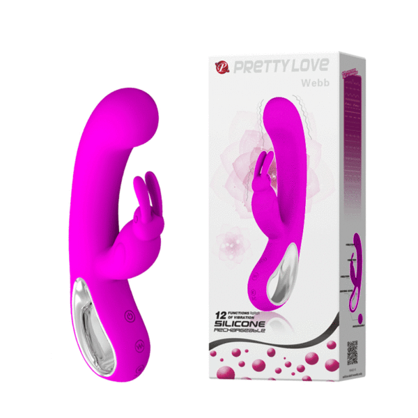 Vibrador Pretty Love Webb - Recarregável USB - Puro Silicone 12 Vibrações - Sexshop