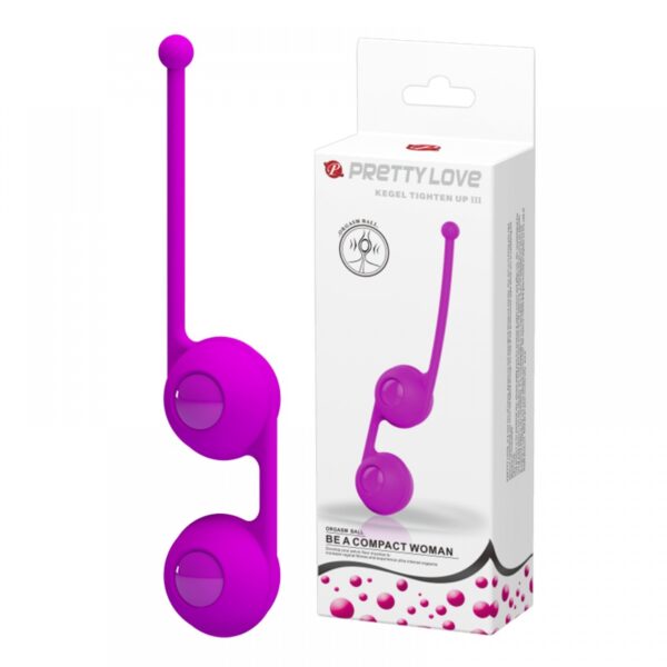 Bolas Para Pompoar com Esferas Removíveis - PRETTY LOVE KEGEL TIGHTEN UP III - Sexy shop