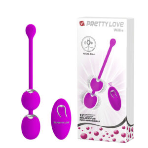 Bolas de Pompoar com 12 Modos de Vibração e Controle Wireless - PRETTY LOVE WILLIE - Sexy shop