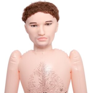 Boneco inflável Rosto 3D com pênis realístico e vibração - Sexshop