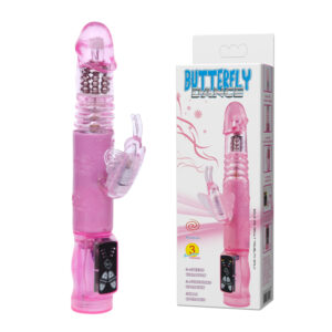 Vibrador Rotativo Rabbit Vai e Vem Butterfly Dance - Pretty Love - Sexshop