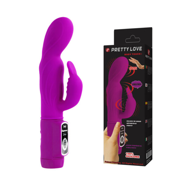 Vibrador Ponto G Silicone Duplo motores PRETTYLOVE - Sexshop