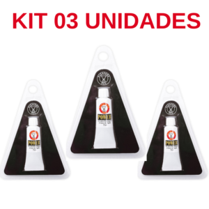 Kit 03 Unidade Power Gel Funcional Masculino prolongar ereção 7ml Pleasure Line