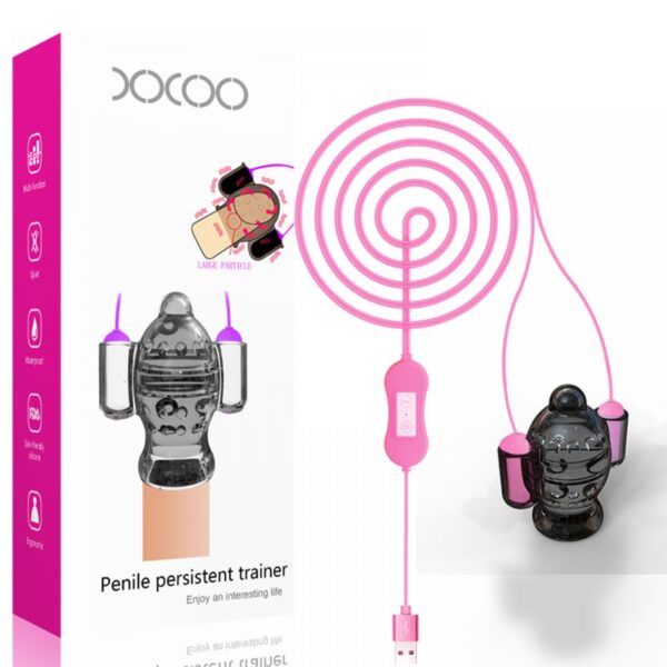 Estimulador Duplo de Eletrochoque para a Glande do Pênis - Sex shop