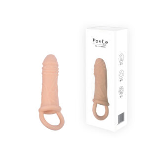 Capa Peniana Extensora com Anel para Escroto - Sexshop