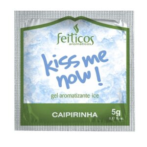 Sachê Gel Comestível Ice Kiss me Now 5gr Caipirinha - Sexshop -0