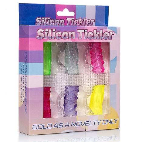 Caixa com 6 anéis tube para Pênis ou Vibrador - Sexshop