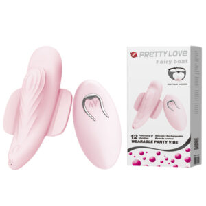 Calcinha Vibratória, com Controle Wireless e 12 Modos de Vibração - PRETTY LOVE FAIRY BOAT - Sexshop