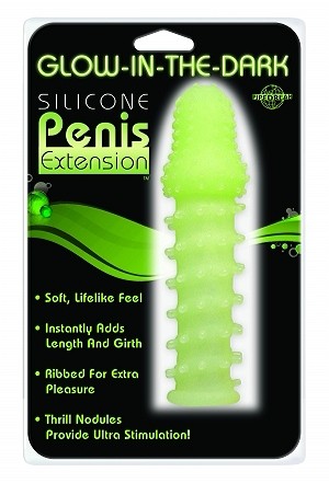 Capa peniana fosforescente - SILICONE PENIS EXTENSION GLOW IN THE DARK - PIPEDREAM - Sexshop-0