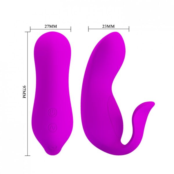 Vibrador para Casal Ponto G com 12 Modos de Vibração e Controle Wireless - PRETTY LOVE TYLER - Sex shop